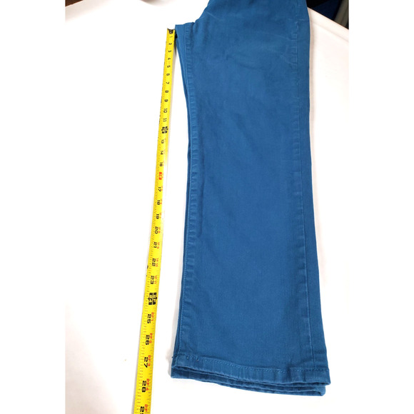 Soft Surroundings Jeans 10 Womens Straight High Rise Blue Stretch 30x27 - Picture 10 of 11